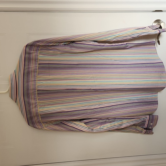 Bugatchi Uomo colourful striped shirt, size medium - Picture 3 of 9